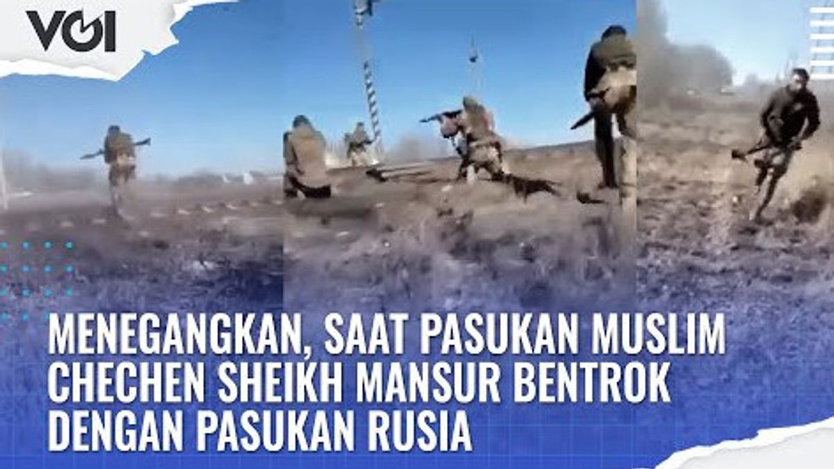 ビデオ シェイク マンスールのチェチェン ムスリム勢力がロシア軍と衝突する緊張