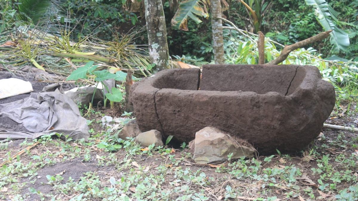 Cercueil Du Patrimoine Historique Sarcophage Trouvé à Buleleng Bali