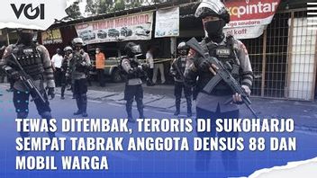 VIDEO: Terduga Teroris di Sukoharjo Sempat Tabrak Anggota Densus 88 dan Mobil Warga, Begini Kata Polisi