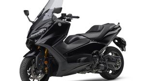 Yamaha TMAX Tech Max Dapat Sentuhan Warna Baru, Tampilan Semakin Garang