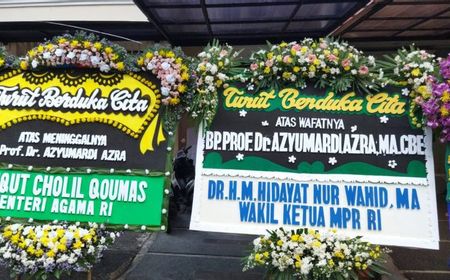 Karangan Bunga Belasungkawa Banjiri Rumah Duka Azyumardi Azra