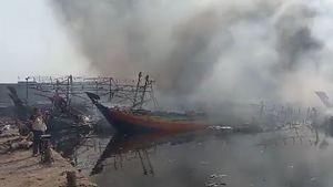 52 Kapal Terbakar, Nelayan di Pelabuhan Perikanan Pantai Jongor Tegal Belum Bisa Bekerja