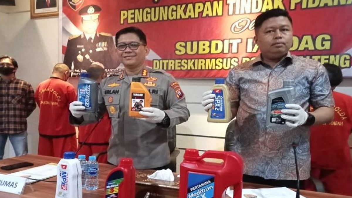 Polisi Bongkar Penjualan Belasan Ribu Botol Oli Palsu di Palangka Raya