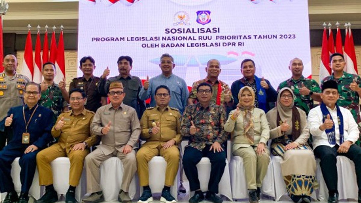Legislative DPR Socializes Prolegnas And Aspirations Of Bills In Gorontalo Province