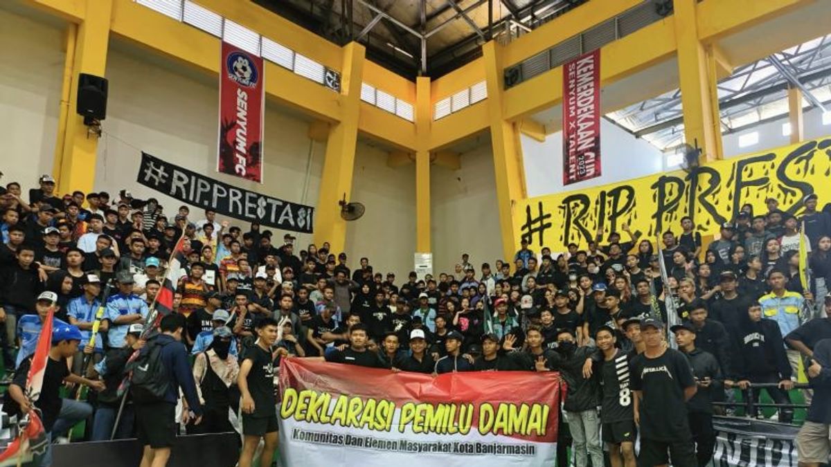 Polresta Banjarmasin和Kaum Muda宣布和平选举