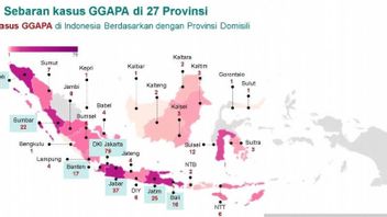 印度尼西亚的急性肾脏疾病病例达到304例，是DKI中最多的