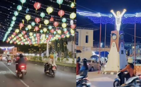 Kemeriahan Natal di Kota Solo, Jalanan Penuh Lampion hingga Parade Musik