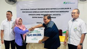 BPJS Ketenagakerjaan Jakarta Kelapa Gading Serahkan Santunan Kematian dan Sosialisasi Bagi Satgas KWK di Cilincing