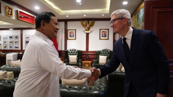 After Sending Congratulations, Apple Boss Tim Cook Visits Prabowo As Elected President