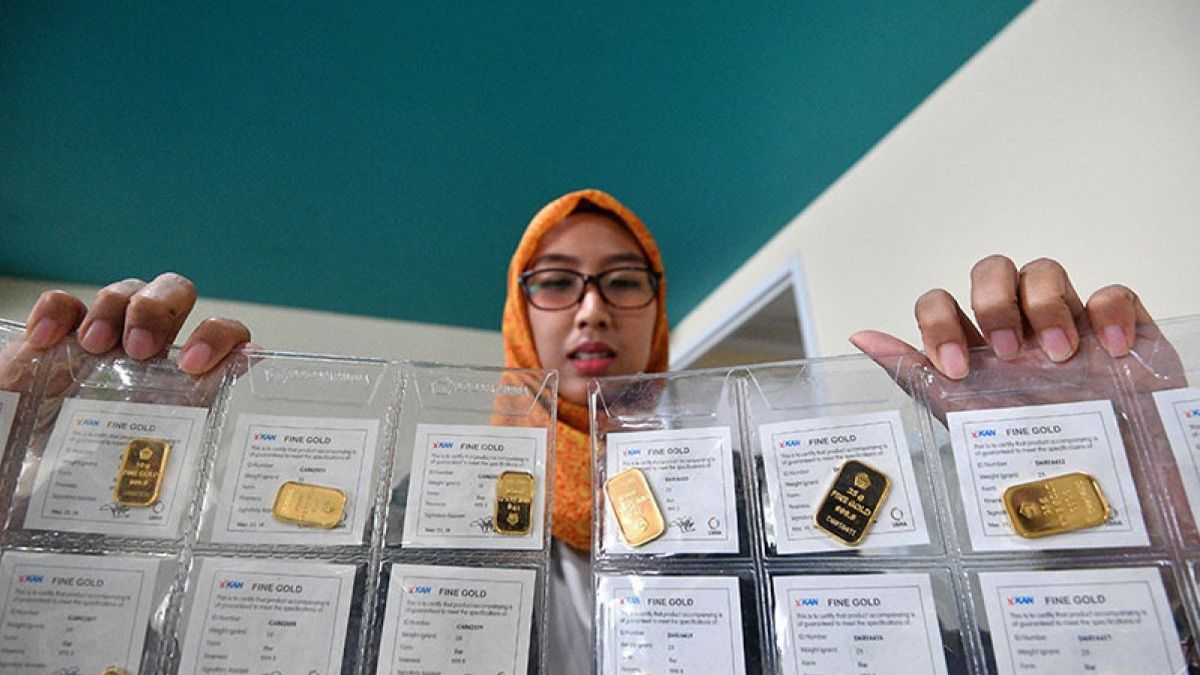 Harga Emas Turun Tipis ke Rp2,839 Juta per Gram Jelang Akhir Pekan