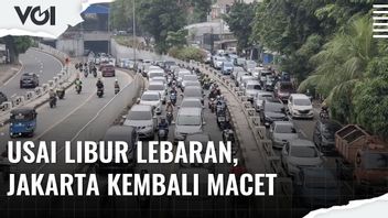 VIDEO: Libur Lebaran Usai, Ruas Jalan Jakarta Kembali Macet
