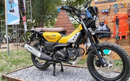 PG-1 Motor Bebek Bergaya Trail Jawaban Yamaha atas Honda CT125