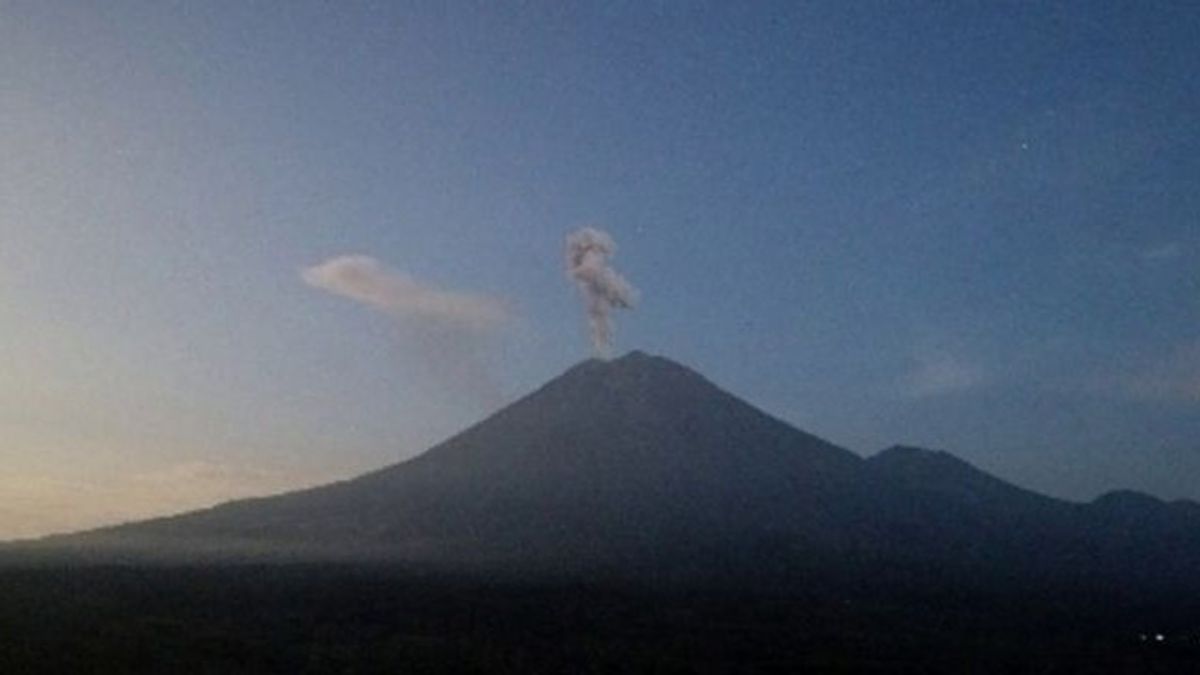 Mount Semeru Erupts Twice, Abu Capai 1 Kilometer Colon