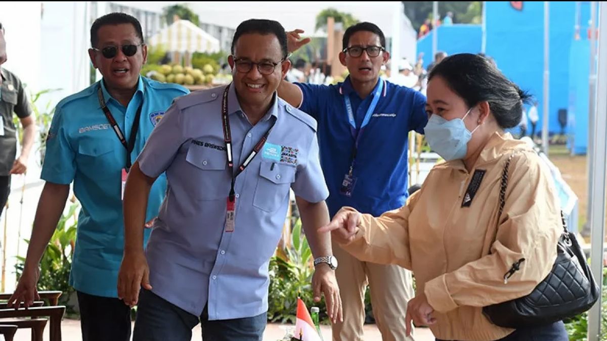 Bertemu Puan usai Debat, Anies Bungkam soal Isi Pembahasan