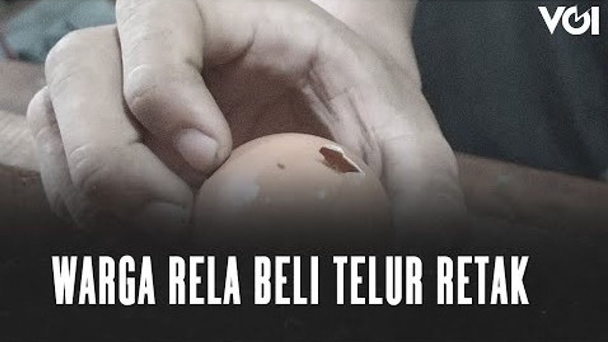 VIDEO: Gara-gara Harga Naik, Warga Rela Beli Telur Retak