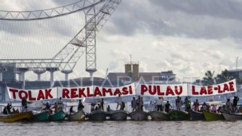 Residents Of Lae-Lae Island Hold Action Reject Reclamation In Makassar