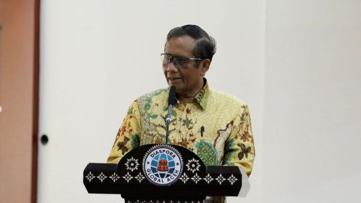 Mahfud MD Sebut Perdamaian di Aceh Bukan Hanya Menghentikan Kekerasan