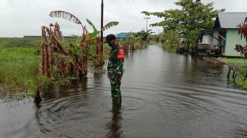 ランダ、カルセル中央川上流の多くの村を洪水に陥れる