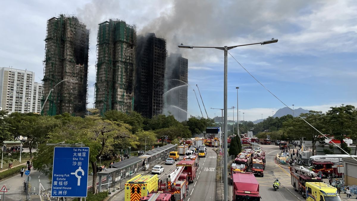 Korban Tewas Kebakaran Apartemen Hong Kong Melonjak Jadi 128 Orang