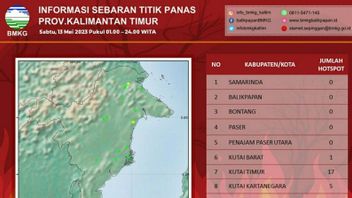 BMKG Kembali Deteksi 30 Titik Panas di Kalimantan Timur Terdeteksi