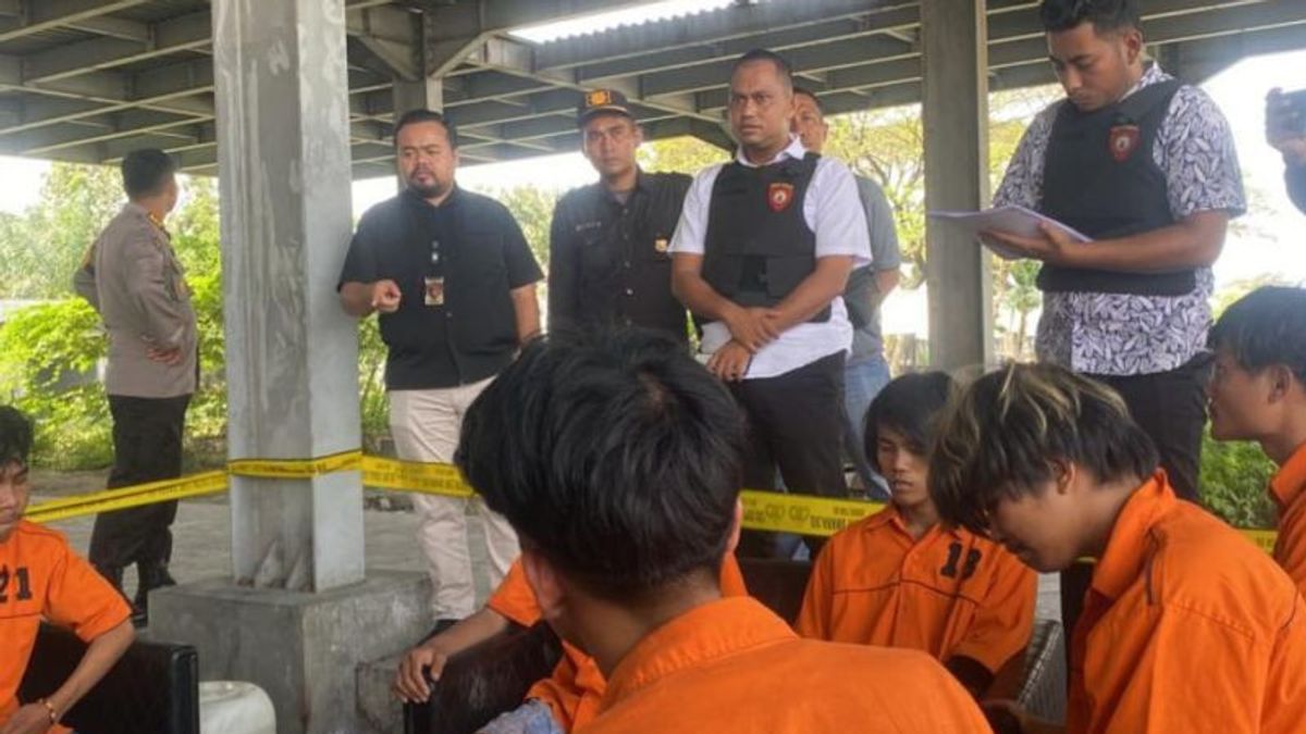 La police arrêtée 9 personnes négligentes à Medan, tous positifs à la consommation de drogues