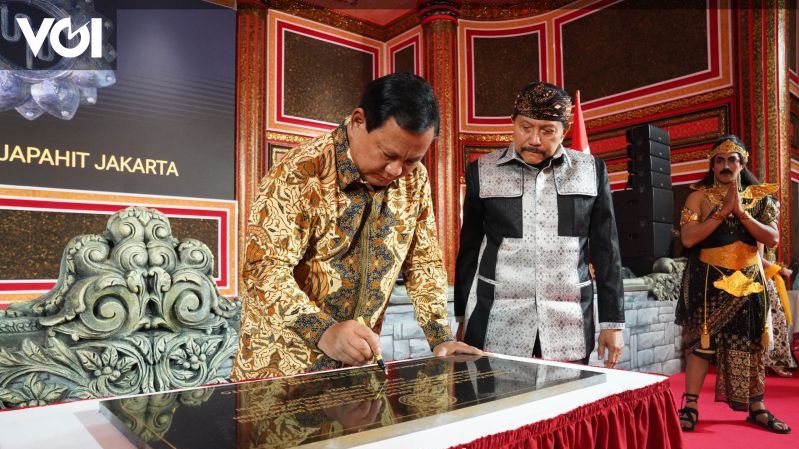 Resmikan Replika Istana Majapahit, Prabowo: Lestarikan Budaya dan ...