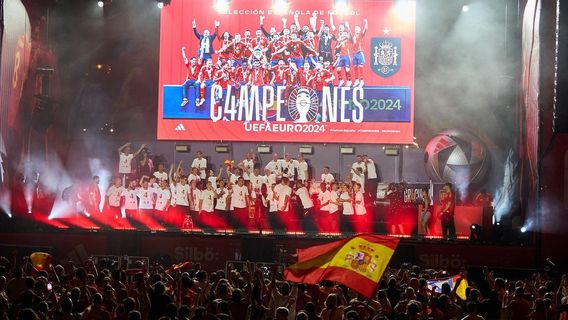 Raja hingga Perdana Menteri Spanyol Ikut Perayaan La Roja Juara Euro 2024