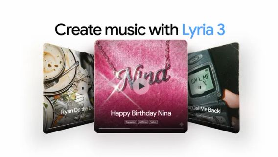 谷歌在双子座发布了Lyria 3，可以通过文本和图像命令制作30秒的歌曲