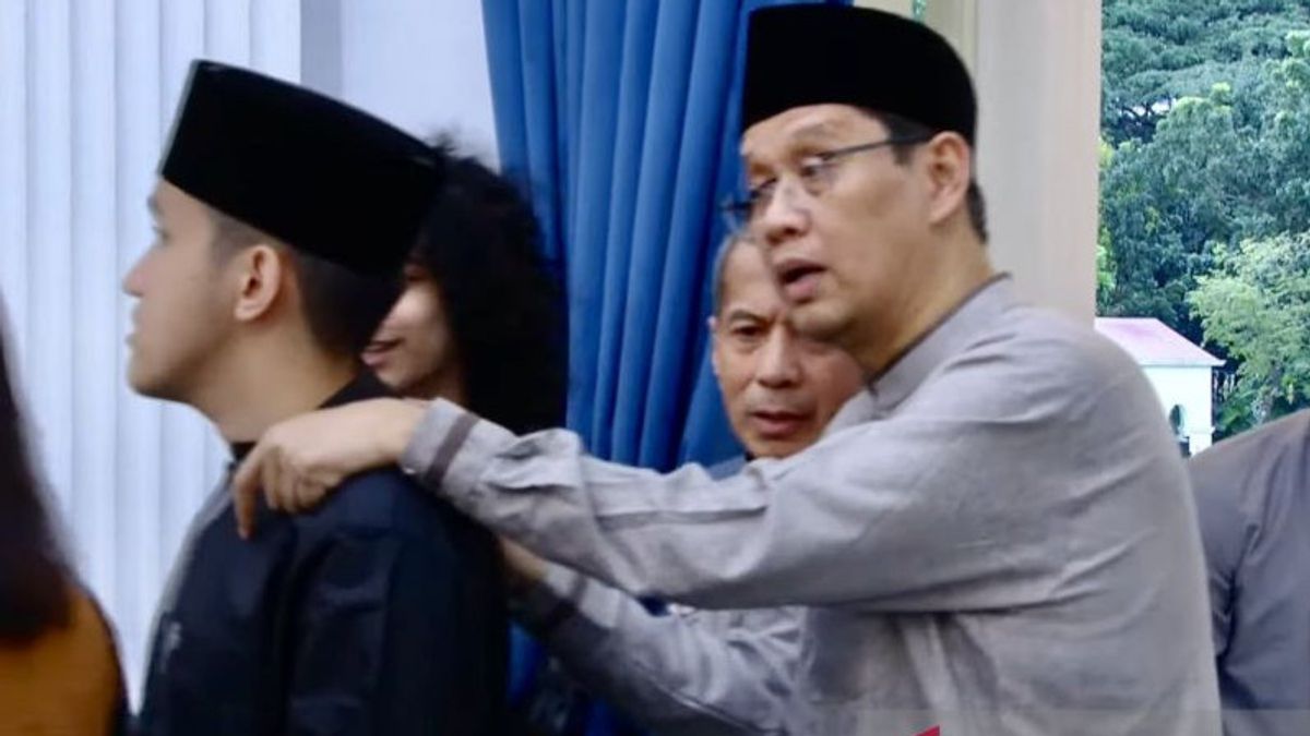 Menteri dan Pejabat Halalbihalal dengan Prabowo di Istana