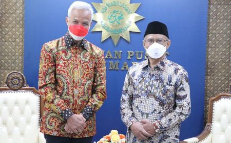 Temui Ketua PP Muhammadiyah di Yogyakarta, Ganjar Pranowo Bahas Persoalan Kebangsaan, UMKM, Hingga Politik Pertanian