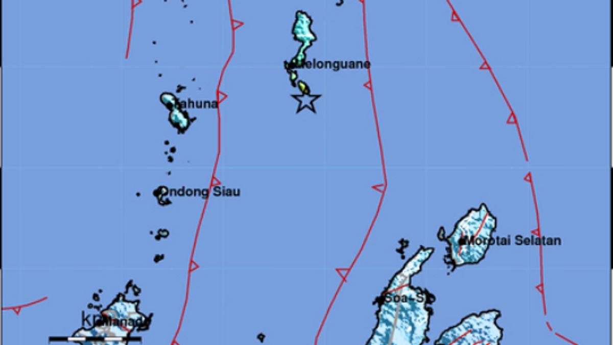 北スラウェシはマグニチュード6.1の地震に揺れ、センターはメロンゲネにあります