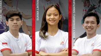 ar, ce sont les trois jeunes escalistes indonésiens qui apparaîtront lors de la Coupe du monde de Koper 2025