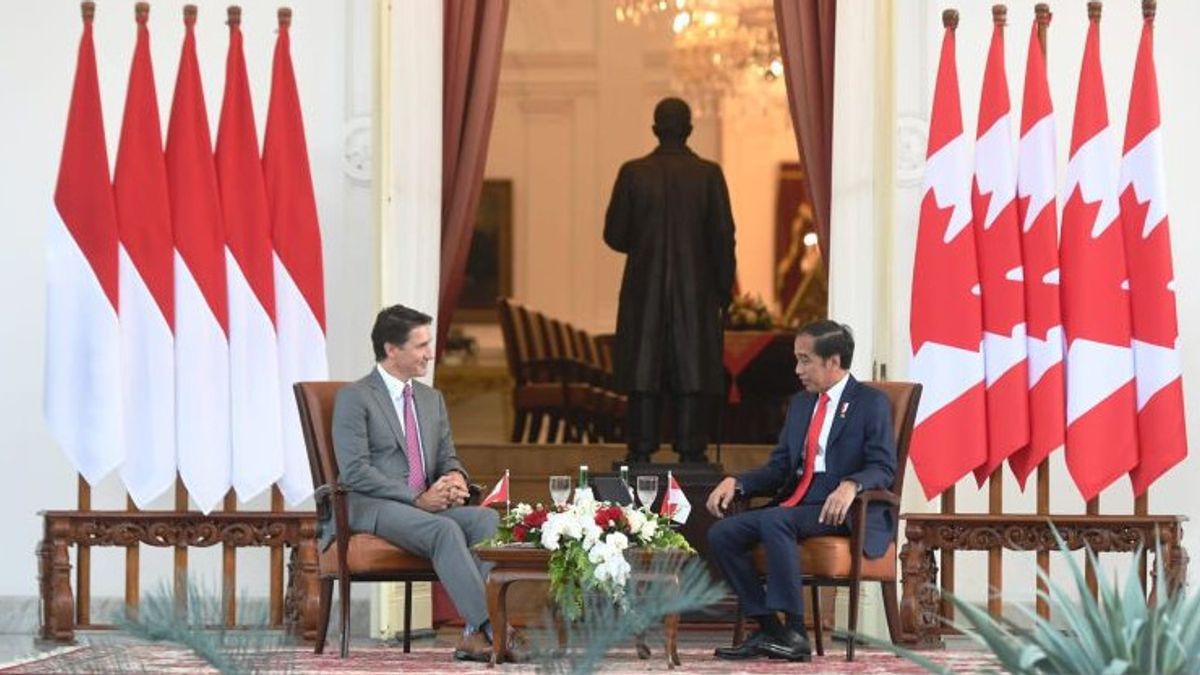 佐科威总统和加拿大总理同意增加投资交易