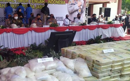 Sabu yang Diamankan di Pangandaran Bobotnya 1,196 Ton, Diangkut Pakai Perahu Nelayan