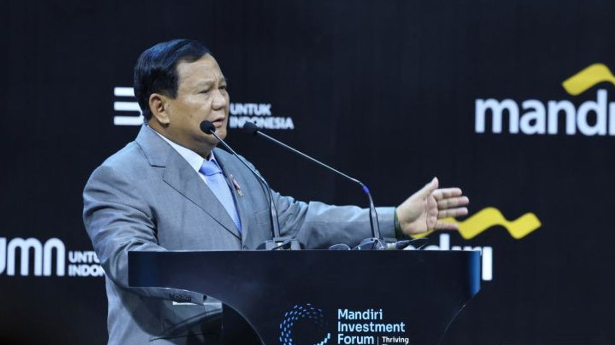 Prabowo Yakin que la croissance économique de l’Indonésie atteindra 8 % dans les cinq prochaines années