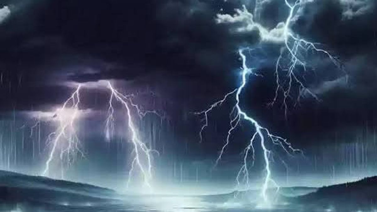 1月19日(月)の天気、インドネシアは雨と雷に包まれました