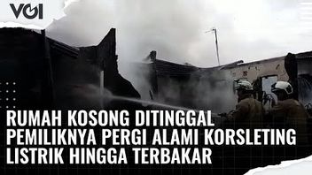 VIDEO: Rumah Kosong Ditinggal Pemiliknya Pergi Alami Korsleting Listrik Hingga Terbakar