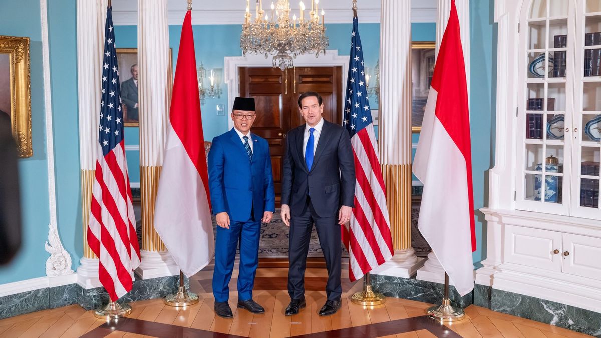 Rencontre avec Marco Rubio, ministre des Affaires étrangères Sugiono, pour discuter des relations bilatérales entre l'Indonésie et les États-Unis jusqu'à la situation en Palestine