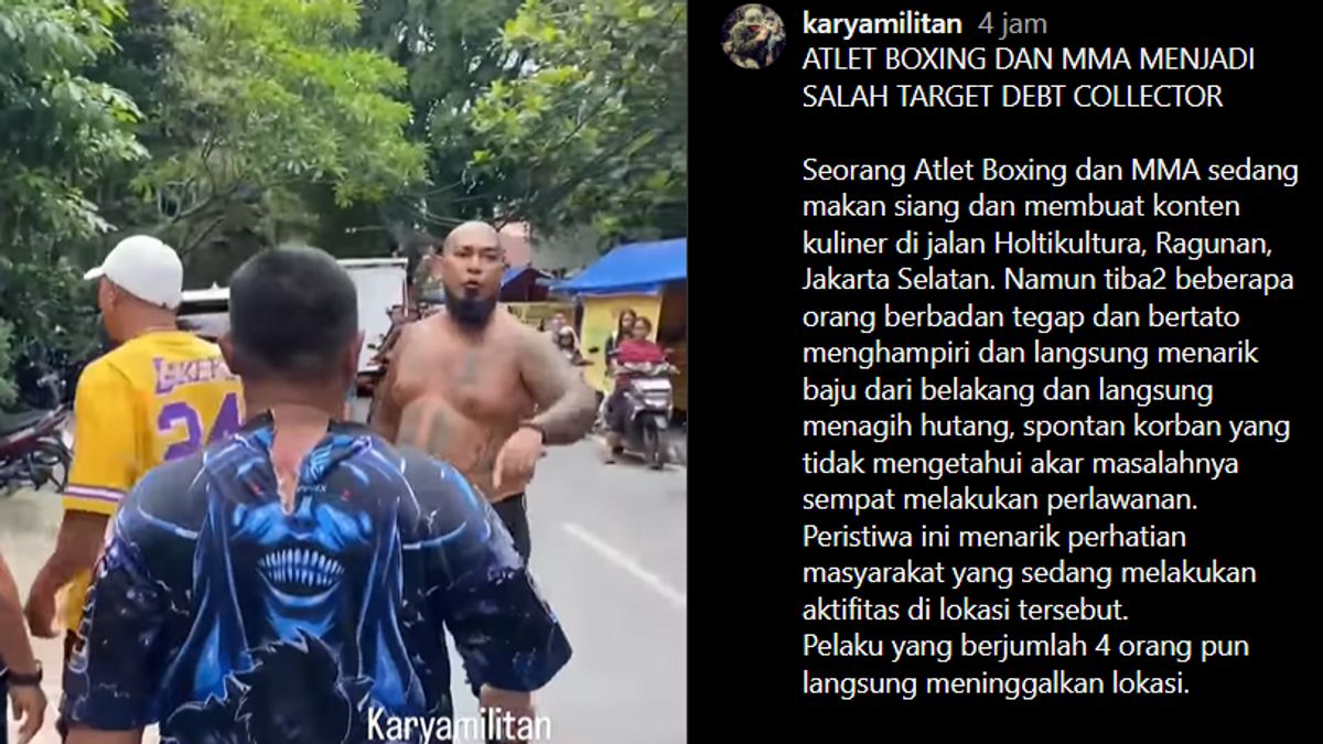 印度尼西亚：MMA运动员在周日市场上被债务催收员拖到摔倒，警方正在等待报告