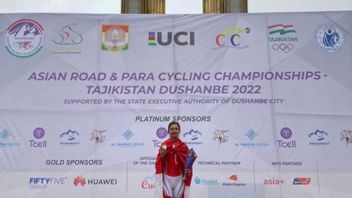 Asian Cycling Race: Ayustina Delia Priatna Runner Up In Tajikistan, Good Start Toward SEA Games Hanoi