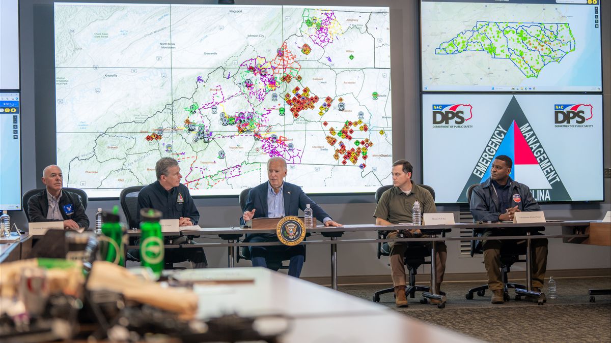 Biden : Visitez les zones touchées par la tempête hébreue, Biden approuve 100% des dépenses de récupération supportées par le centre