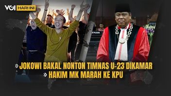 VIDEO VOI Hari Ini: Jokowi Bakal Nonton Timnas U-23 vs Irak di Kamar, Hakim MK Marah ke KPU