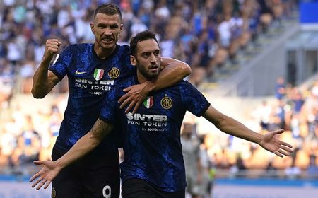 Inter Milan Vs Genoa 4-0: Debut Gemilang Calhanoglu dan Dzeko