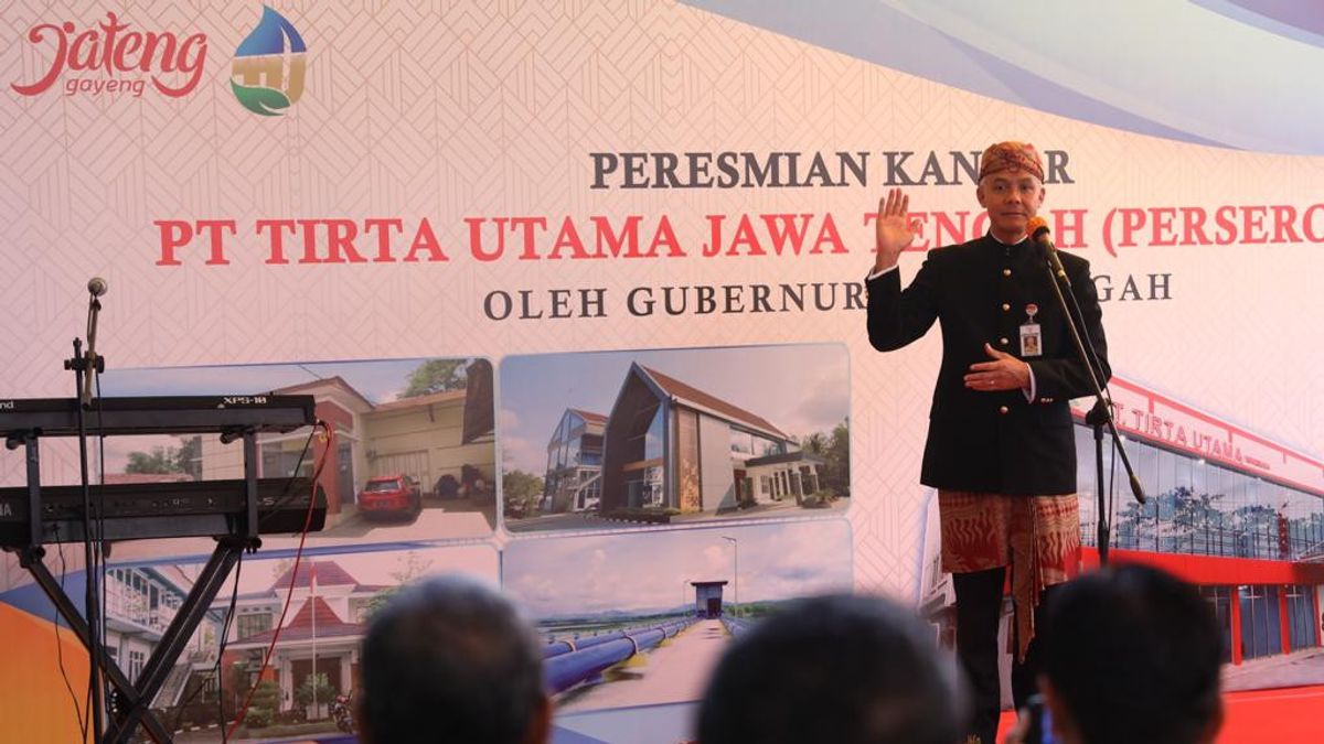 Kemarau, Ganjar Asks PT Tirta Utama Central Java To Expand Clean Water Supply Coverage