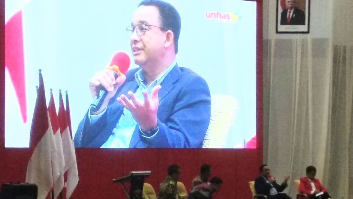 Anies Baswedan 讲述了库尔德工人党在哈桑丁大学处理发育迟缓方面的作用