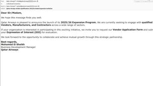 Waspada, Kaspersky Temukan Lonjakan Email Penipuan Berkedok Maskapai Ternama Dunia