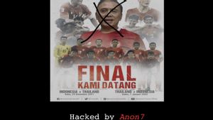 Indonesia Kalah 4-0 dari Thailand, <i>Website</i> PSSI Di-<i>hack</i> dan Ada Tulisan 'Indonesia Main <i>Bapuk</i> Apa karena Ketum PSSI Masuk Kamar Ganti Pemain?'