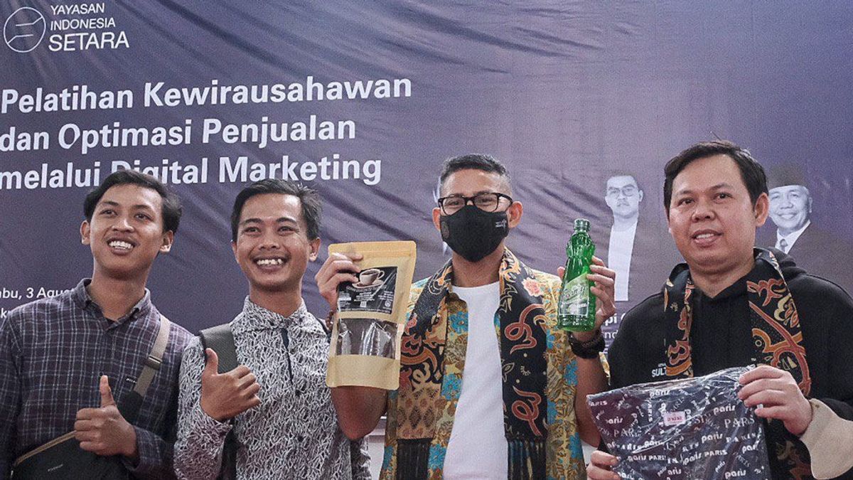 Pelatihan Kewirausahaan agar Sukses Digital Marketing Digelar Sandiaga Uno