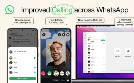 Meta Hadirkan 10 Efek Baru untuk Panggilan Video WhatsApp di Desktop dan Ponsel