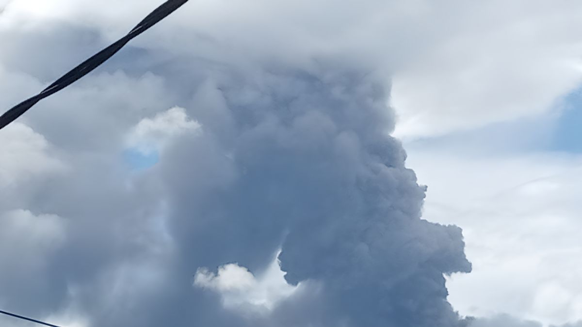 噴火後、西ハルマヘラ女史山の地位は「注意」に上昇しました